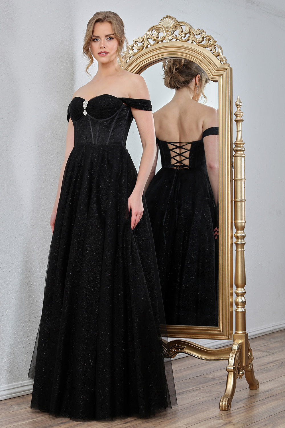 Beautiful dress with tulle fabrics for your special occasion 3244 BY ADORA DESING