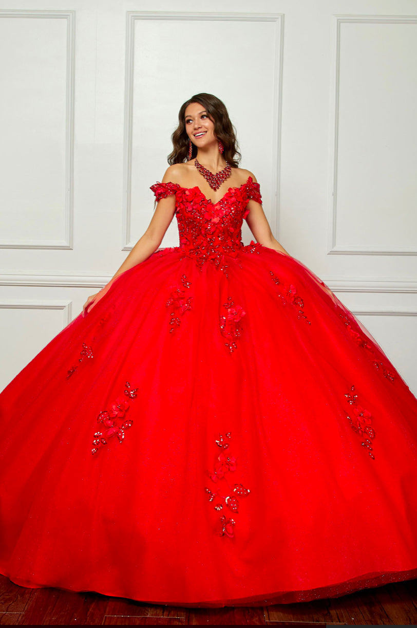 Train, Off Shoulder Quince Dress, 3D design. PQ1028 by Bella Couture Zandy's Boutique Train, Off Shoulder Quince Dress, 3D design. PQ1028 by Bella Couture Zandy's Boutique