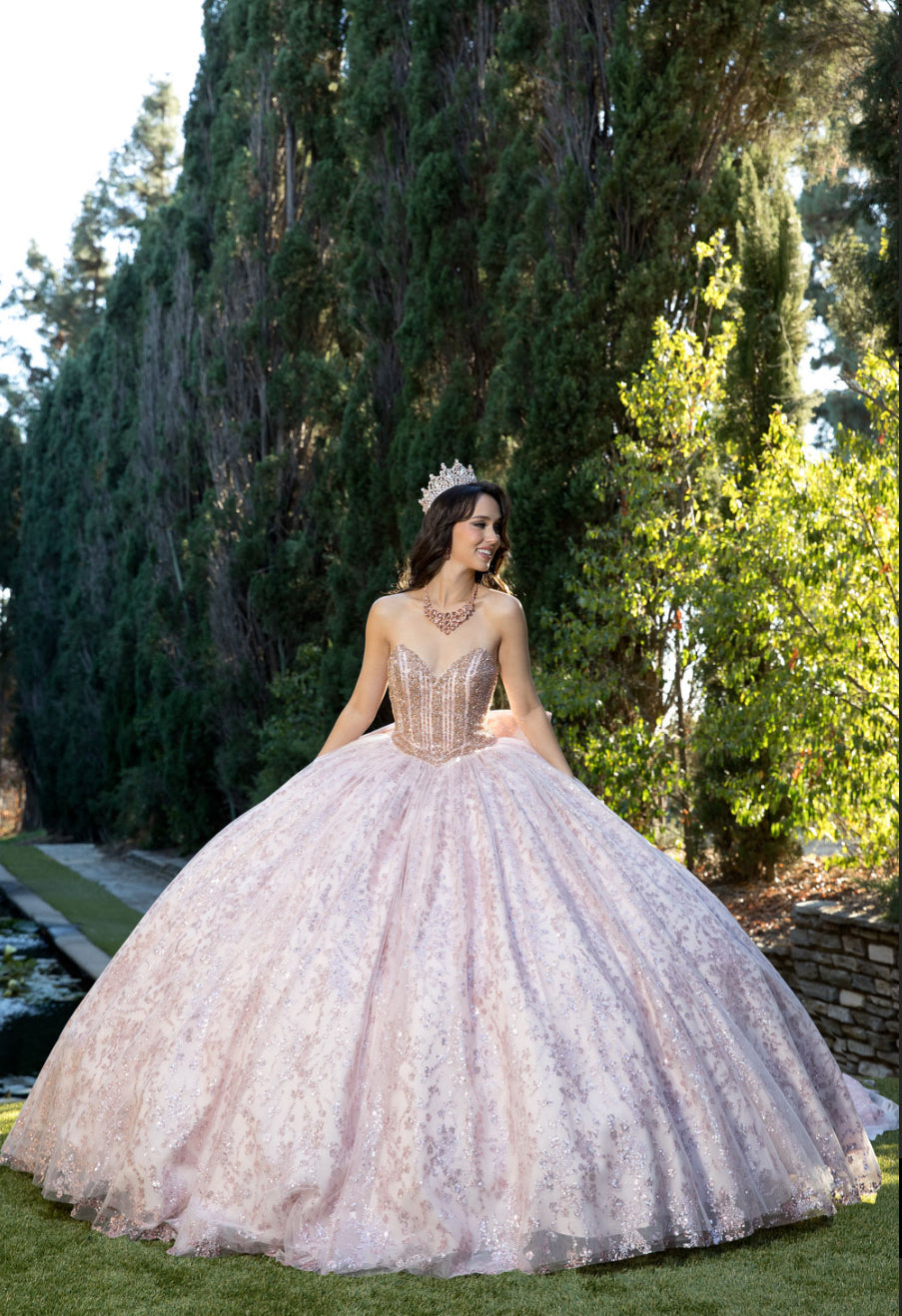 High Quality Glass beaded Quince Dress. PQ1080 by Bella Couture