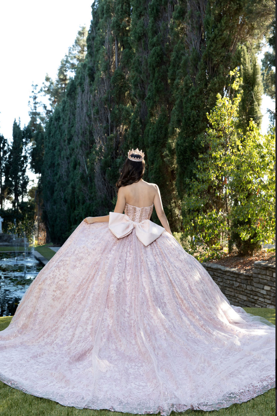 High Quality Glass beaded Quince Dress. PQ1080 by Bella Couture