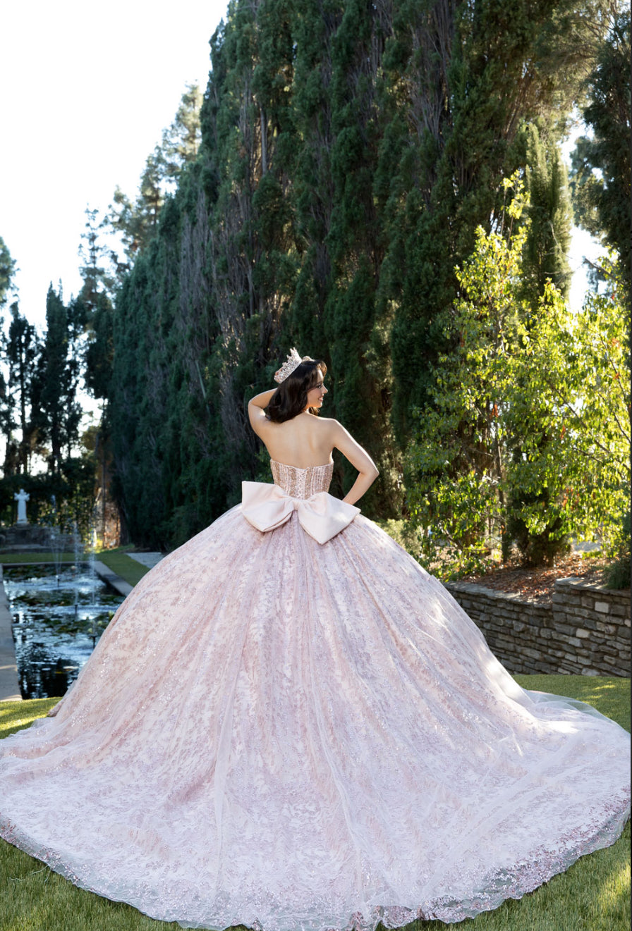 High Quality Glass beaded Quince Dress. PQ1080 by Bella Couture