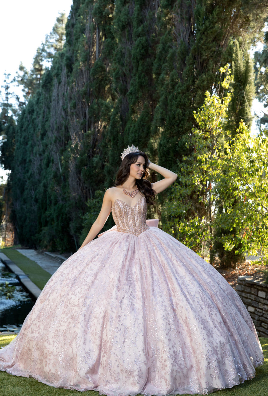 High Quality Glass beaded Quince Dress. PQ1080 by Bella Couture