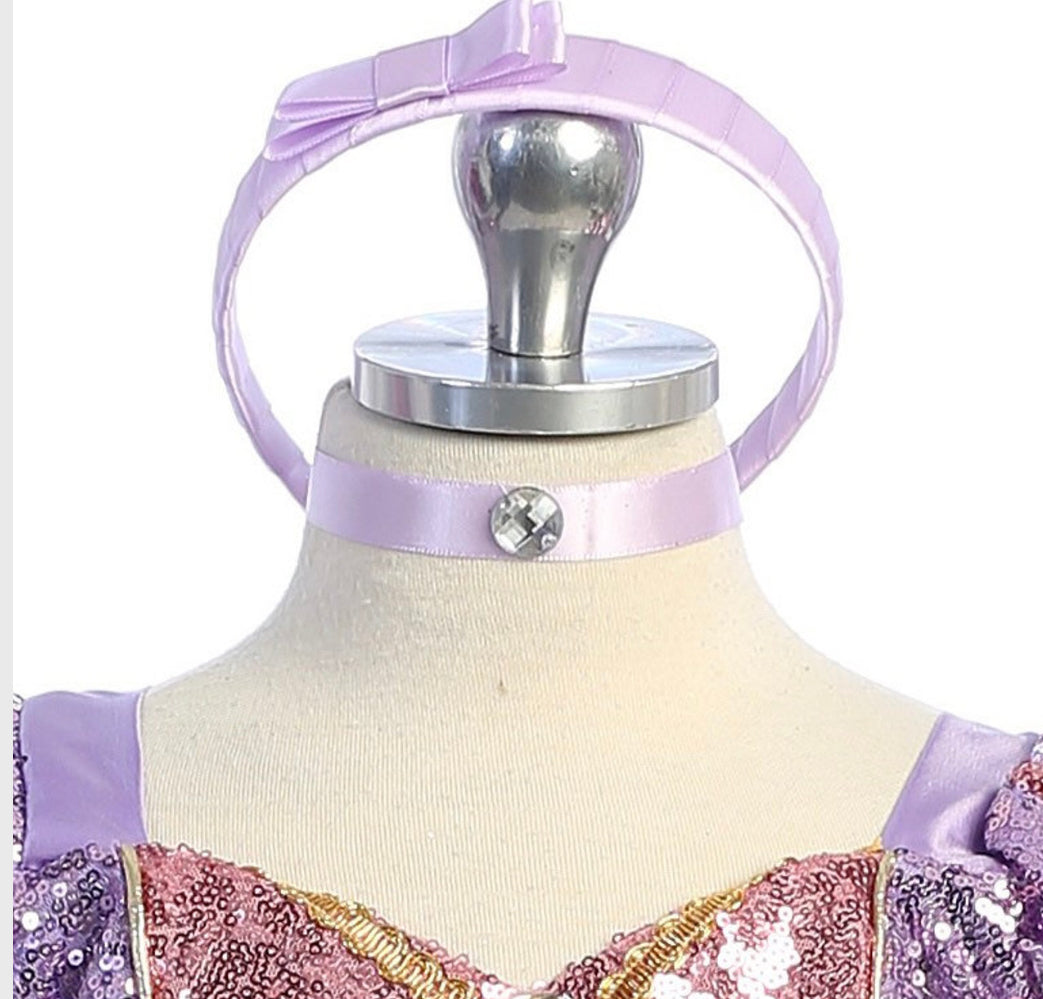 Princess dress party inspired in Rapunzel. 846 BY little KERY