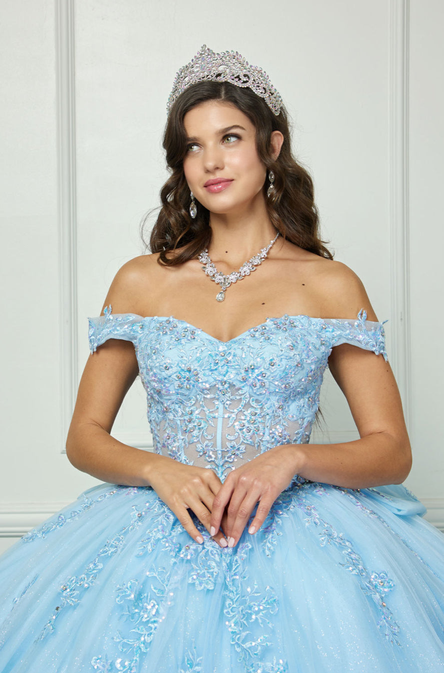 Multi-tiered Illusion Skirt, Off Shoulder. PQ1060 by Bella Couture