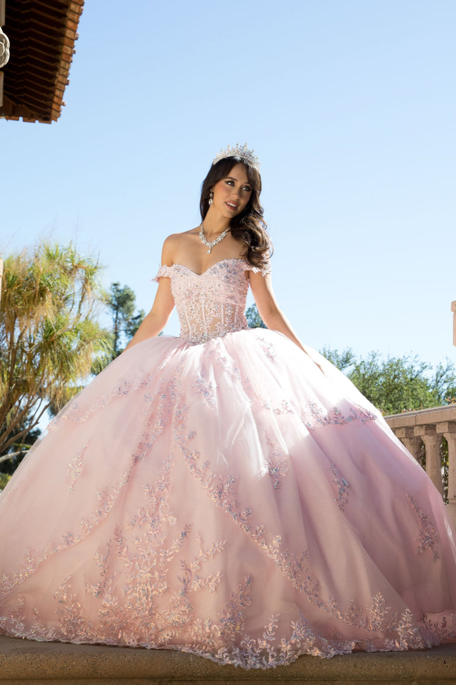 Multi-tiered Illusion Skirt, Off Shoulder. PQ1060 by Bella Couture