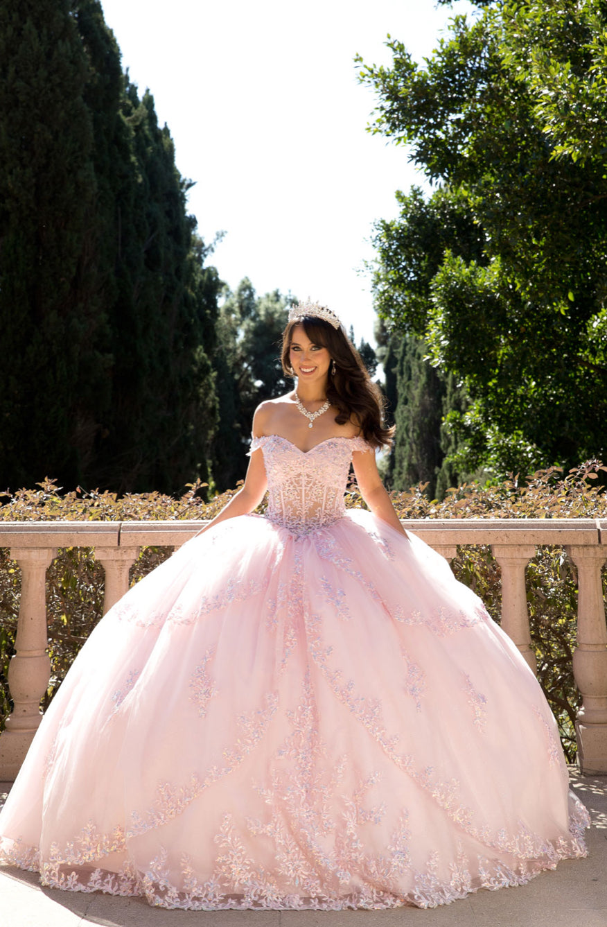 Multi-tiered Illusion Skirt, Off Shoulder. PQ1060 by Bella Couture