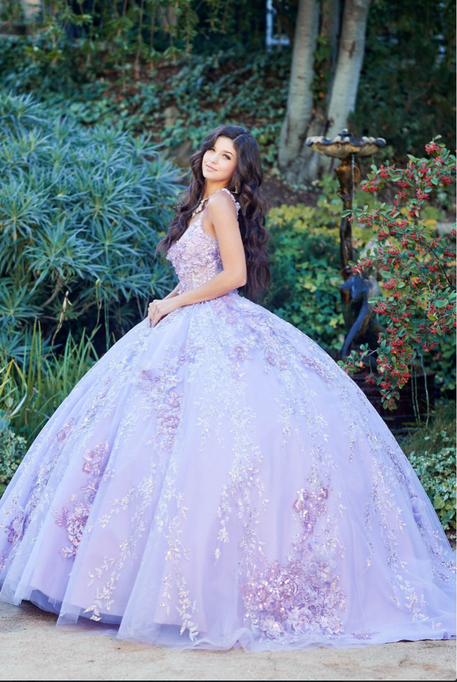 Floral Off-The-Shoulder With Embroidery and Sequin Detail. PQ1048 by Bella Couture