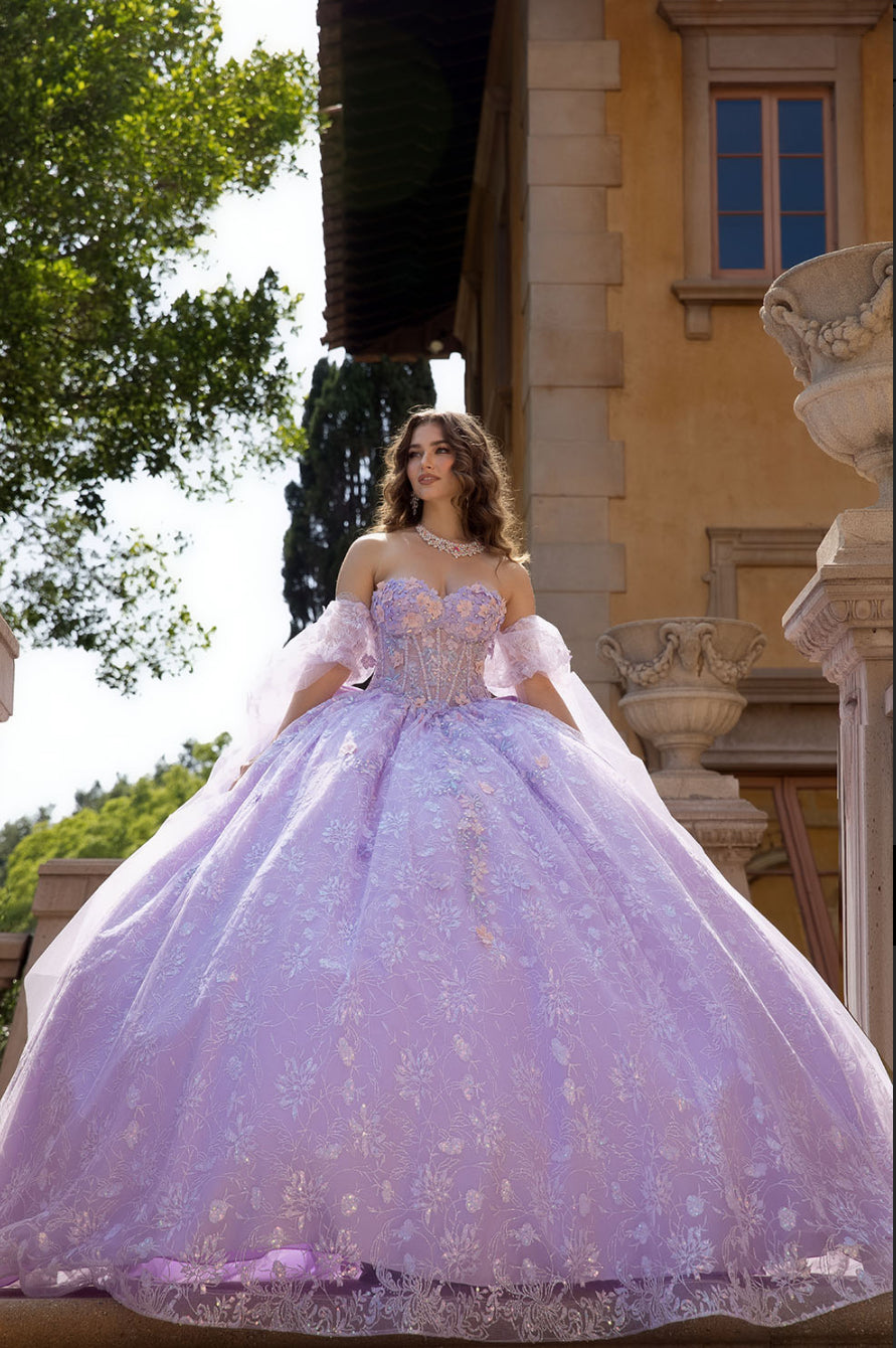 Multi-Colored Blossom Quinceanera Dream. PQ1084 BY BELLA COUTURE