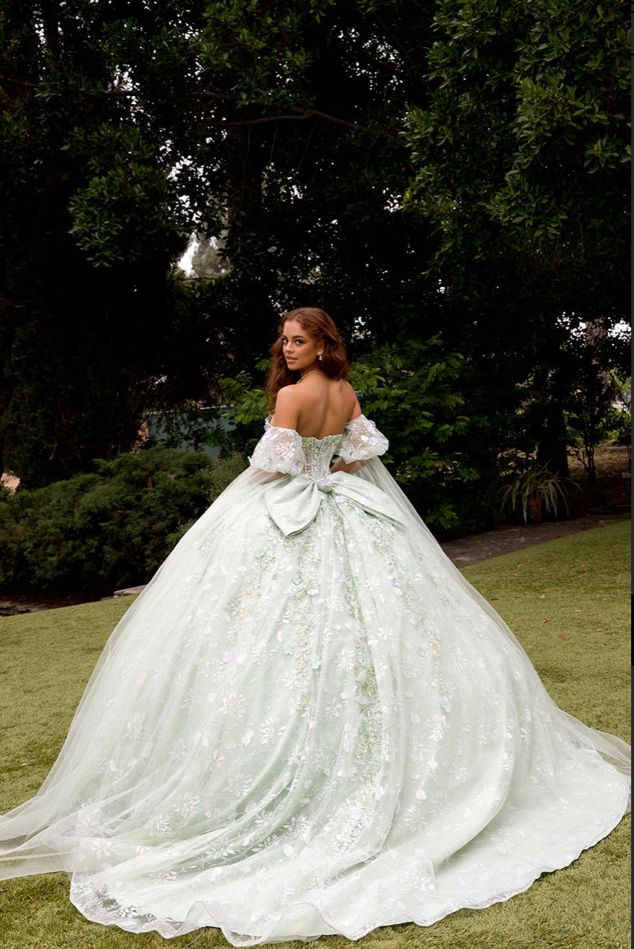 Multi-Colored Blossom Quinceanera Dream. PQ1084 BY BELLA COUTURE