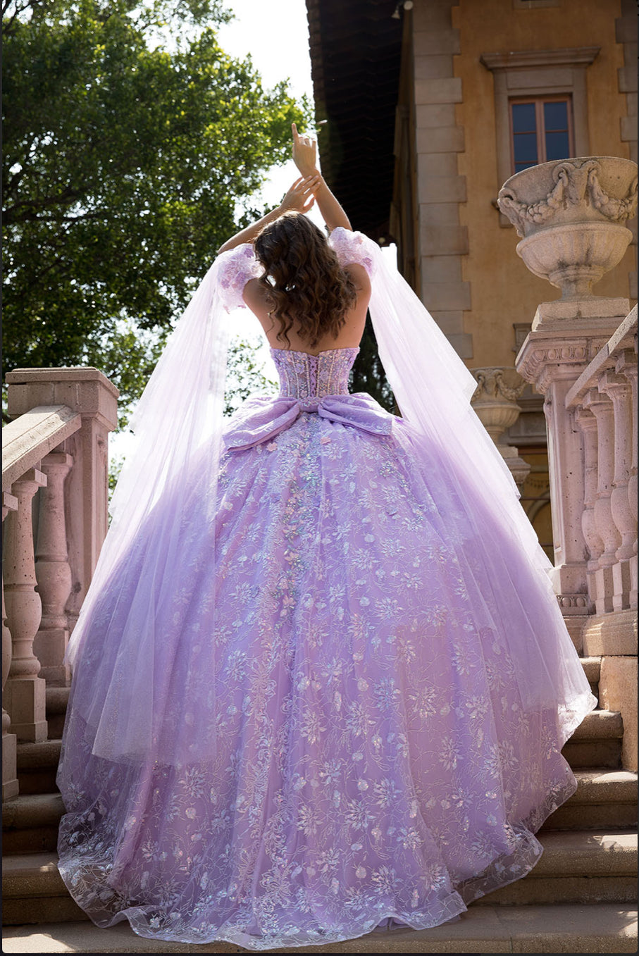 Multi-Colored Blossom Quinceanera Dream. PQ1084 BY BELLA COUTURE
