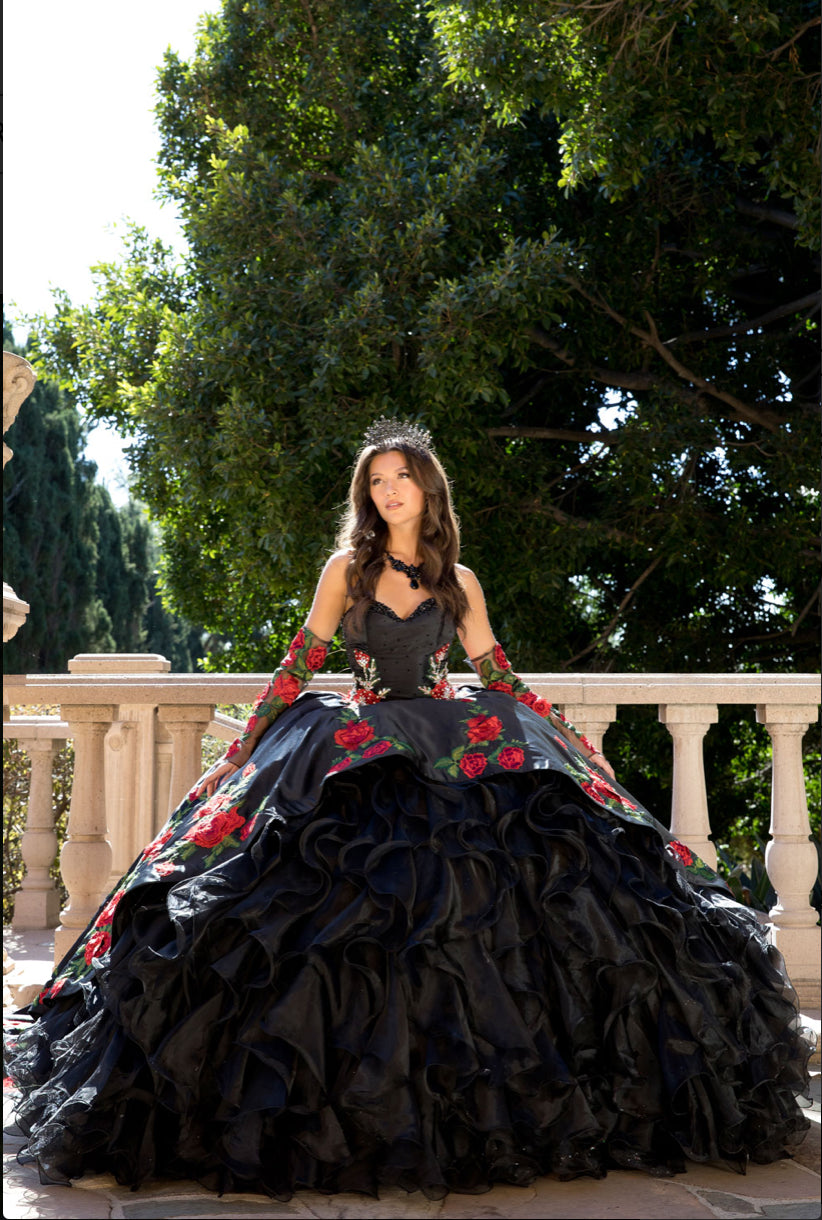 Charro, Rose Quince Dress. PQ1083 BY BELLA COUTURE
