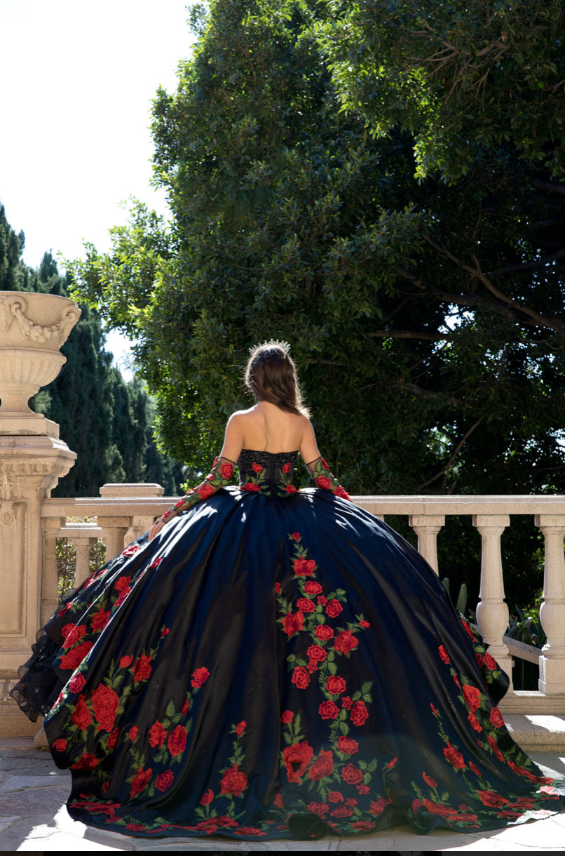 Charro, Rose Quince Dress. PQ1083 BY BELLA COUTURE