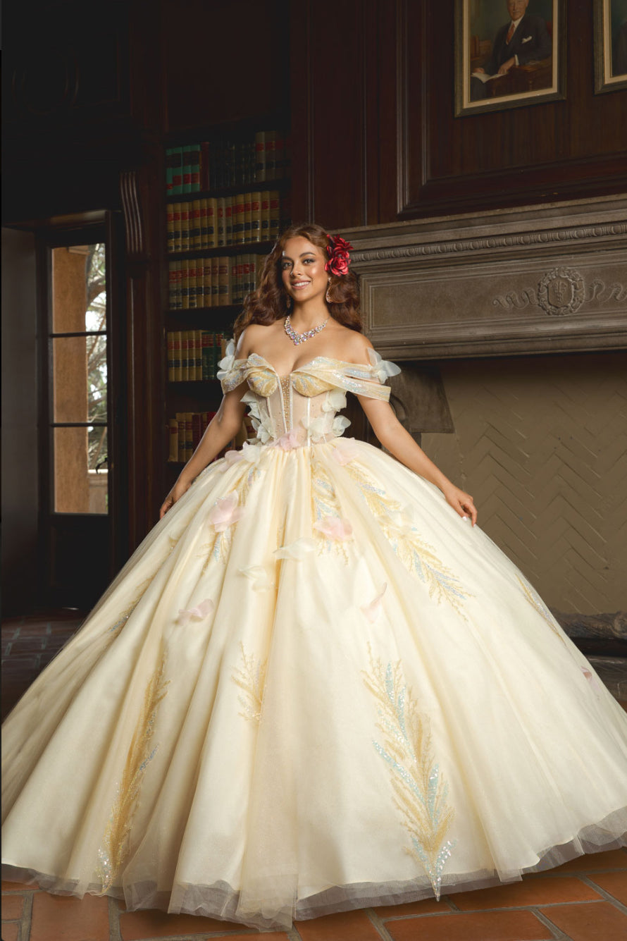 Shimmering Quince Sweetness. PQ1088 by Bella Couture