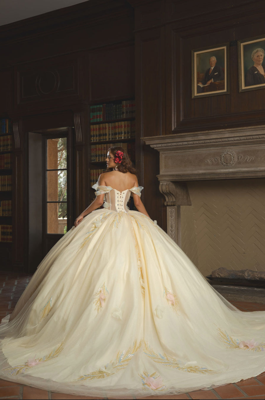 Shimmering Quince Sweetness. PQ1088 by Bella Couture