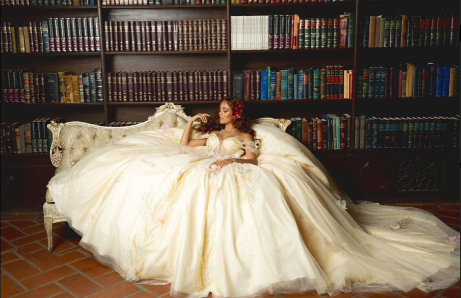 Shimmering Quince Sweetness. PQ1088 by Bella Couture