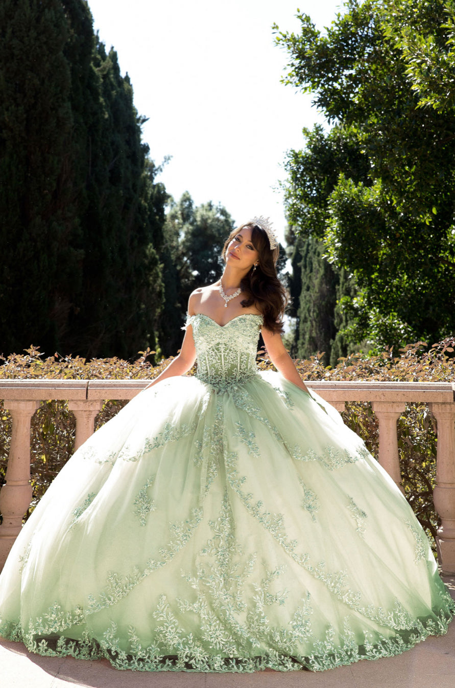 Multi-tiered Illusion Skirt, Off Shoulder. PQ1060 by Bella Couture