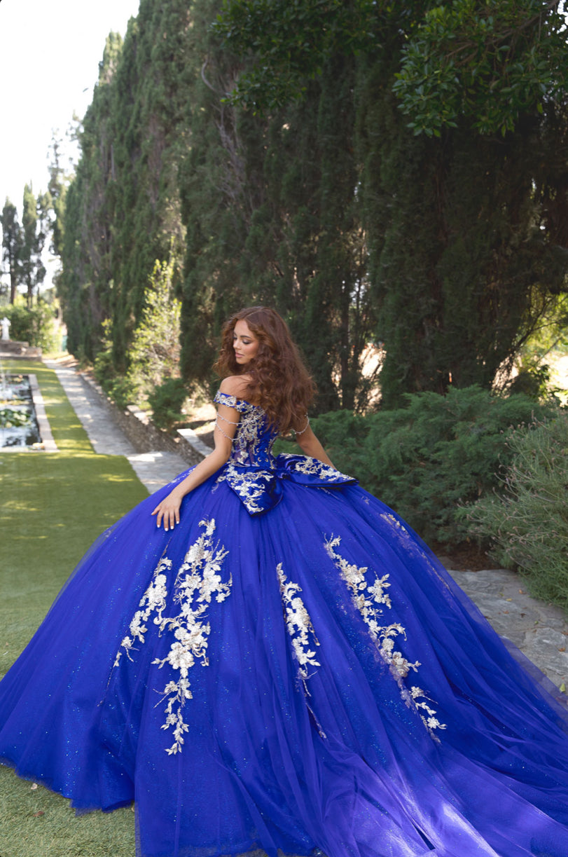 Elegant Quince Dress with Removable Halter. PQ1076 by Bella Couture