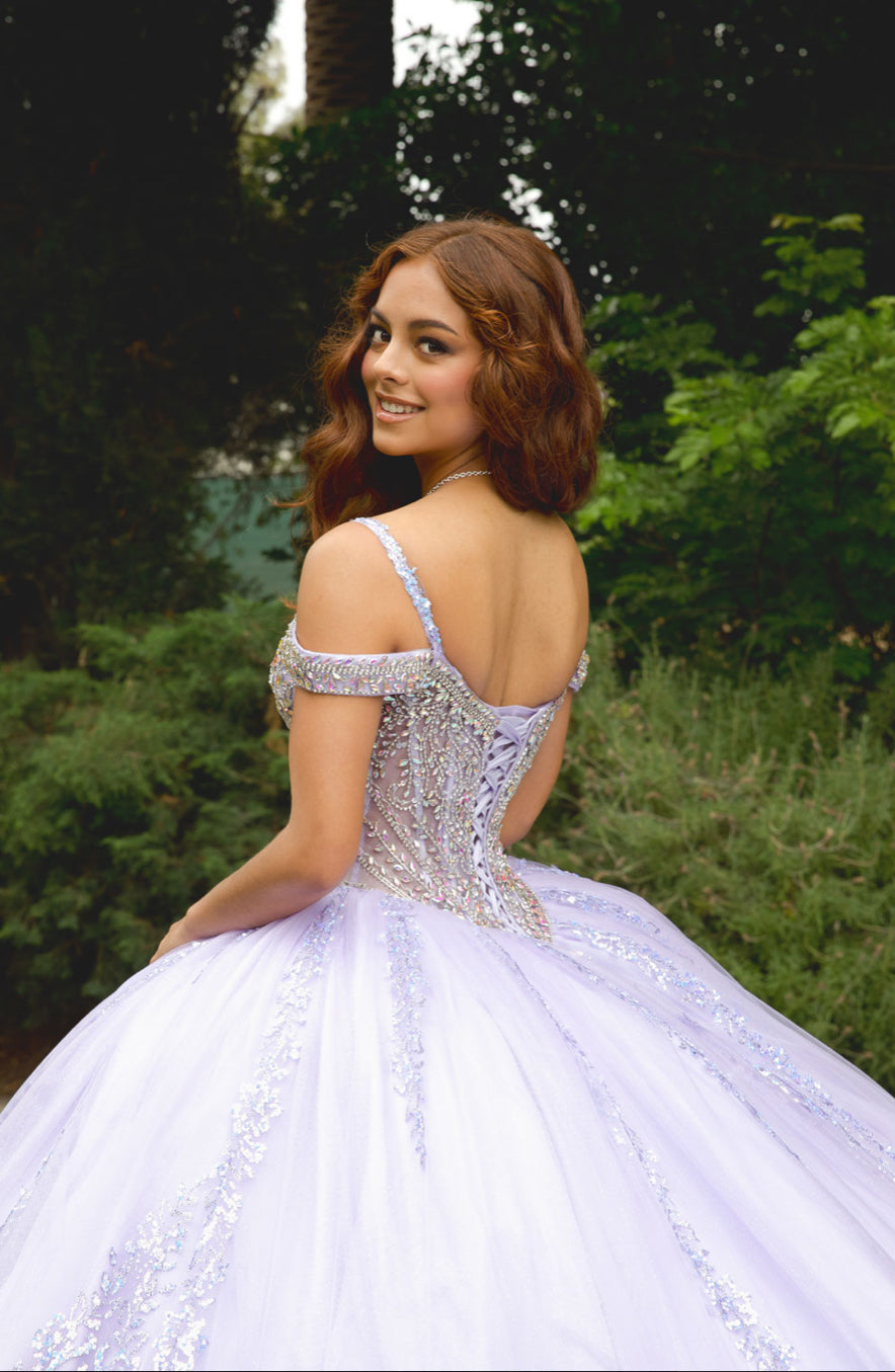 Platinum Quinceanera Dress. PQ1077 by Bella Couture