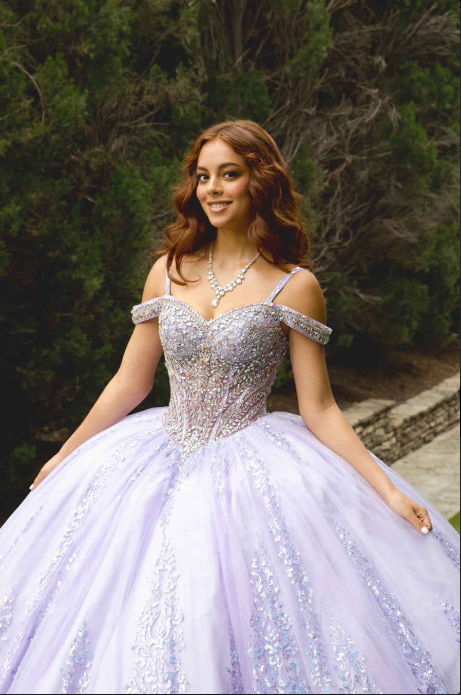 Platinum Quinceanera Dress. PQ1077 by Bella Couture