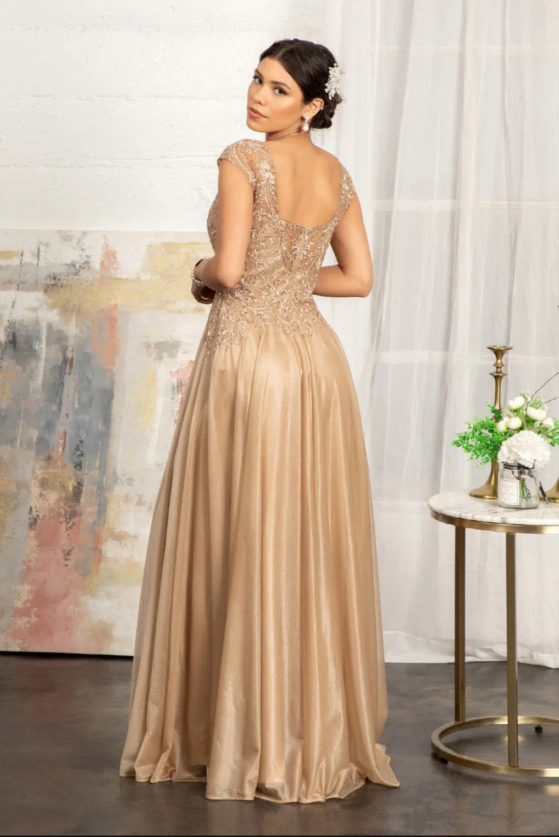 Beads Embellished Embroidered A-line Dress. GL3068 GLS BY ELIZABETH K