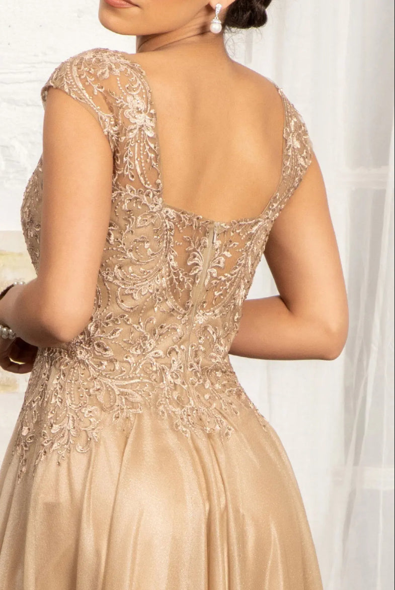 Beads Embellished Embroidered A-line Dress. GL3068 GLS BY ELIZABETH K