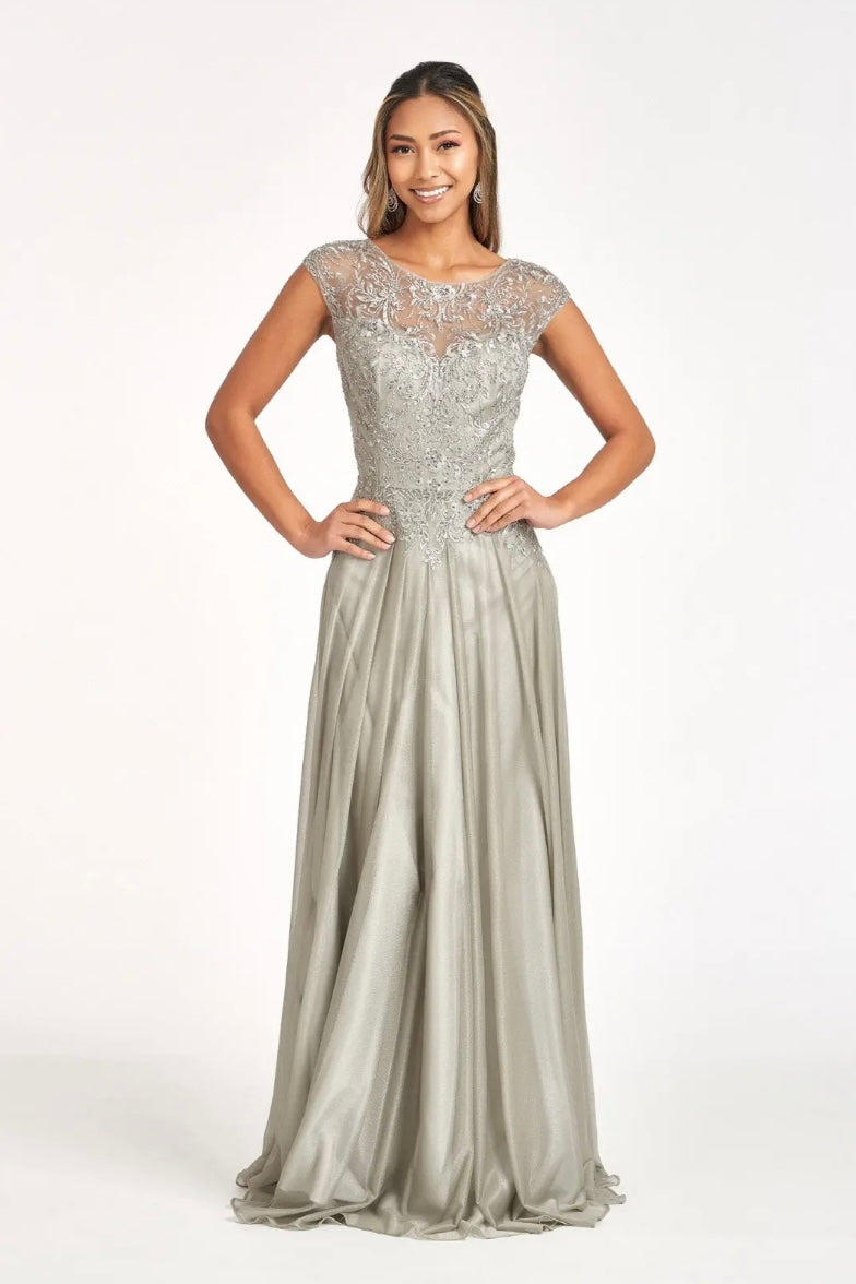 Beads Embellished Embroidered A-line Dress. GL3068 GLS BY ELIZABETH K