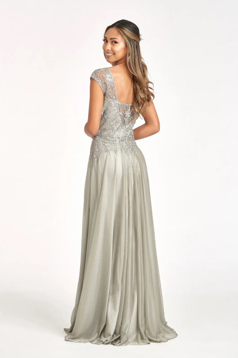Beads Embellished Embroidered A-line Dress. GL3068 GLS BY ELIZABETH K