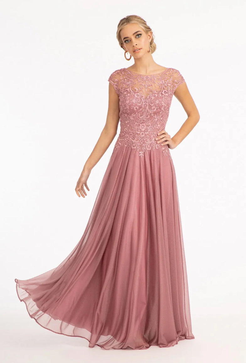 Beads Embellished Embroidered A-line Dress. GL3068 GLS BY ELIZABETH K