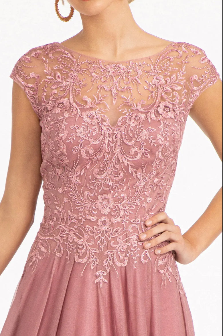Beads Embellished Embroidered A-line Dress. GL3068 GLS BY ELIZABETH K