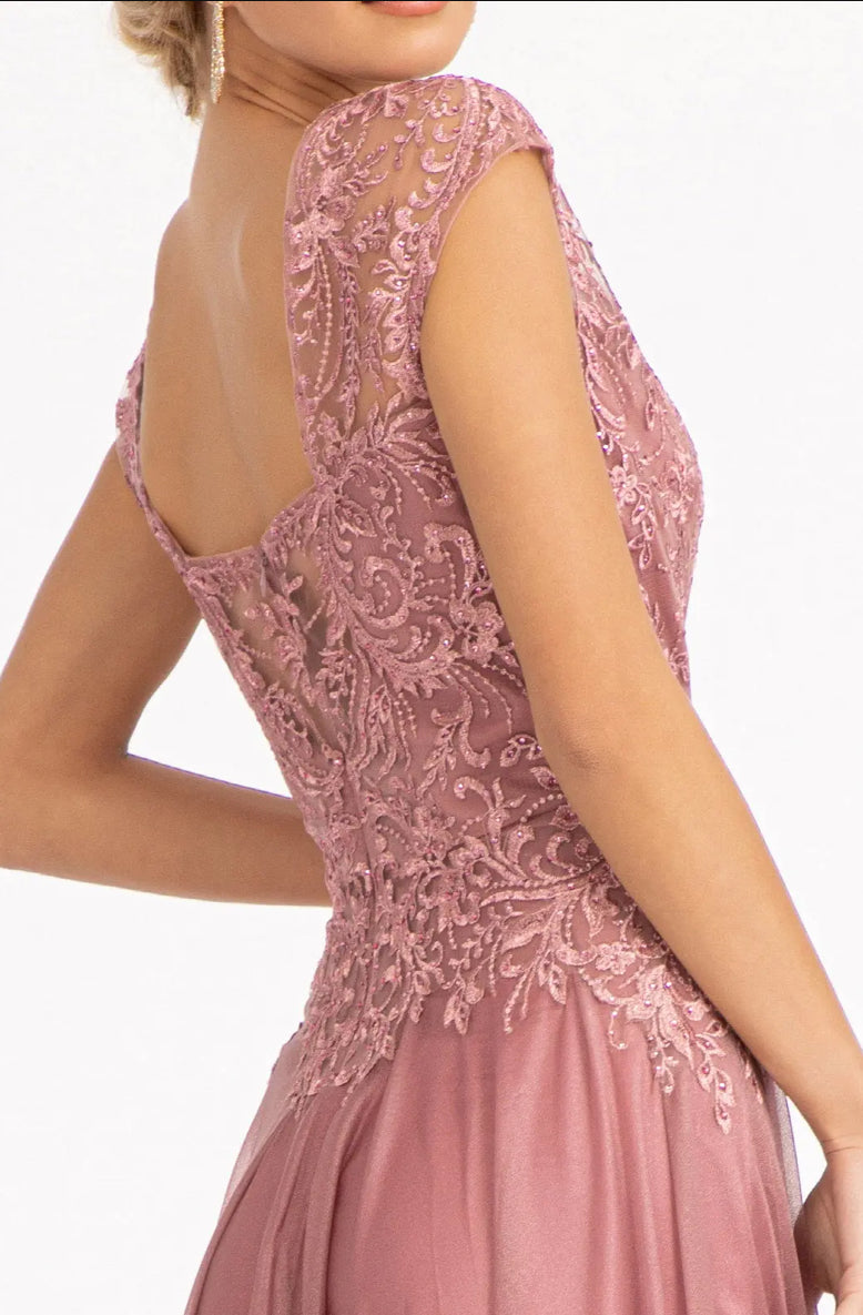 Beads Embellished Embroidered A-line Dress. GL3068 GLS BY ELIZABETH K