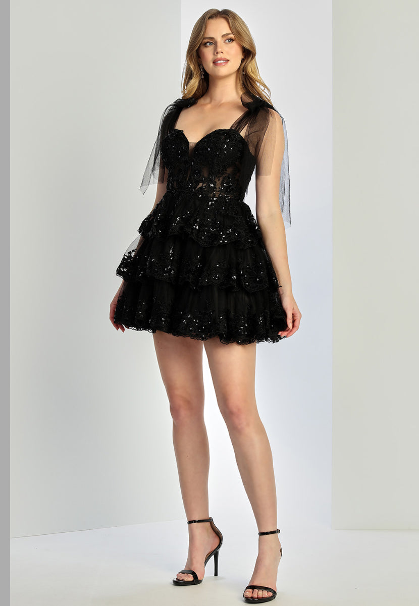 Short Beautiful Sweetheart Neckline for Damas. 1063 by ADORA DESIGN