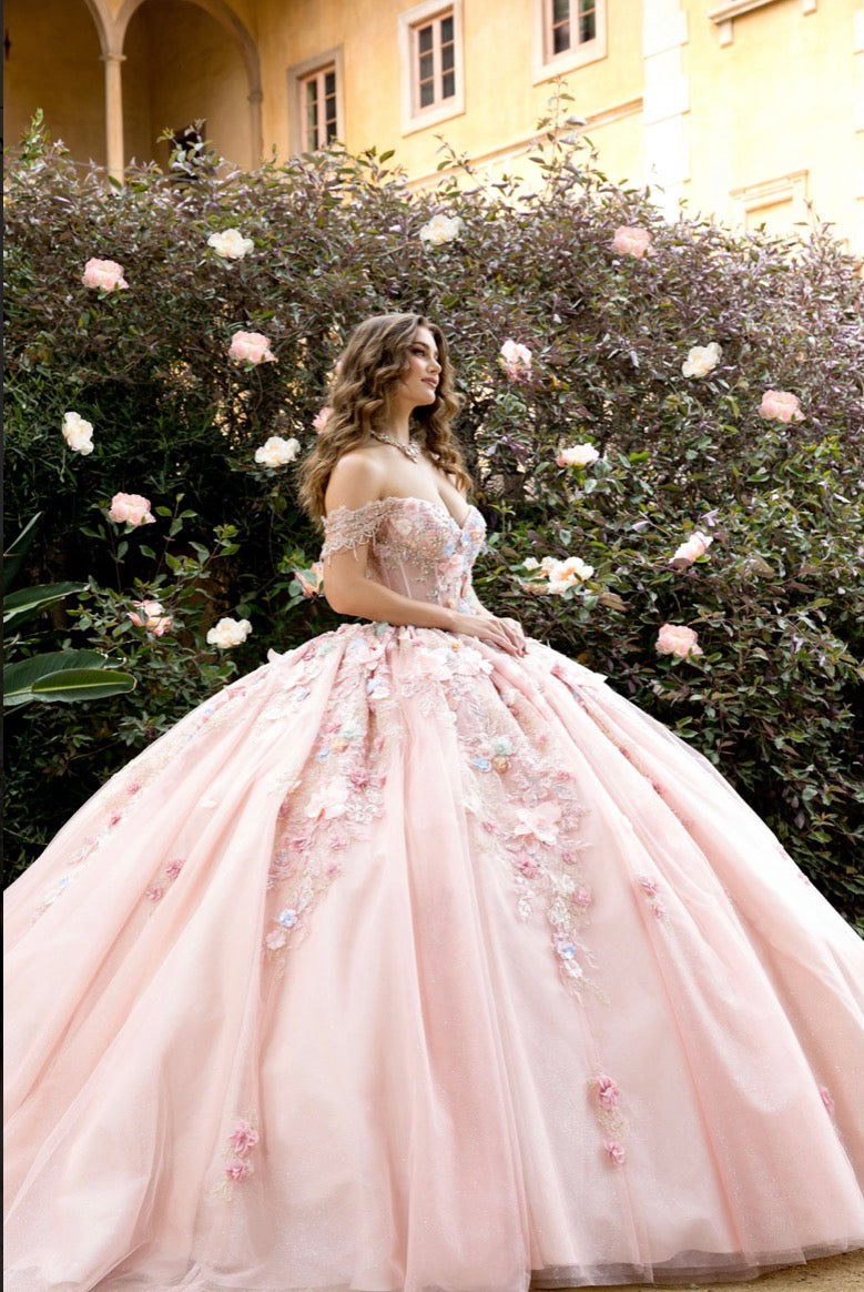 Colorful Bloom Quince Dress. PQ1096 BY BELLA COUTURE