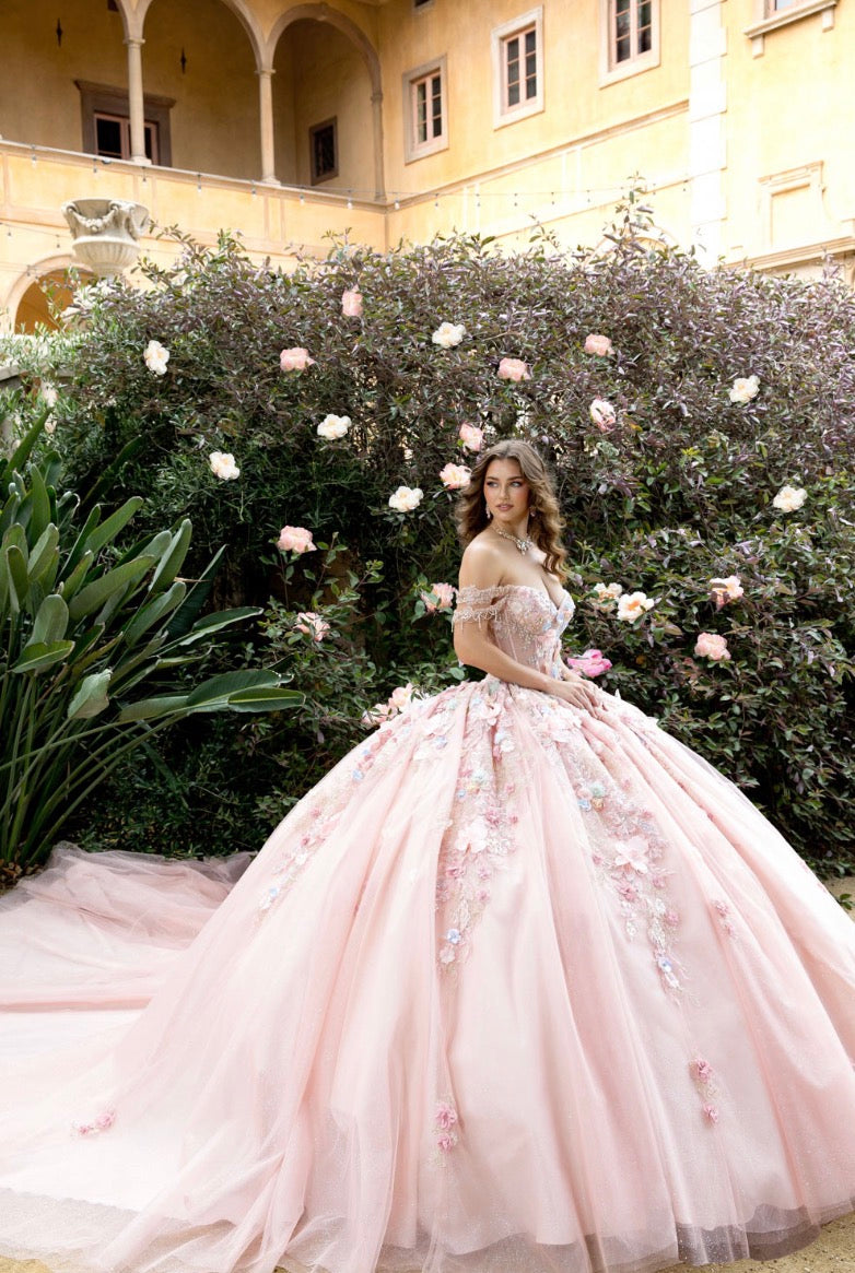 Colorful Bloom Quince Dress. PQ1096 BY BELLA COUTURE