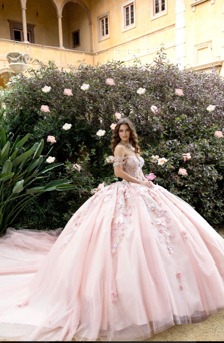 Colorful Bloom Quince Dress. PQ1096 BY BELLA COUTURE