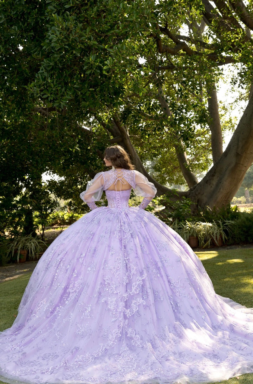 Elegant Quince Dress with Matching Bolero. PQ1097 BY BELLA COUTURE
