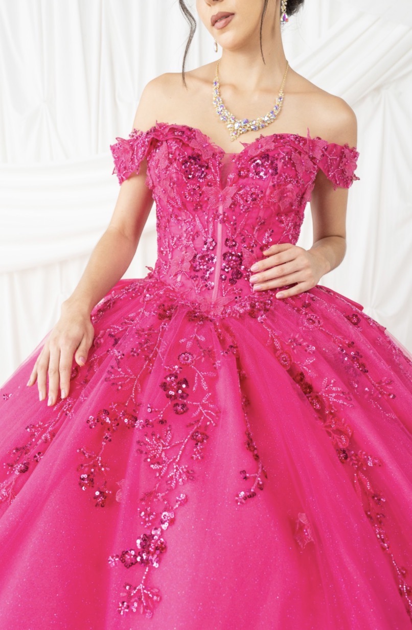 Off Shoulder Quinceanera Dress. 8111J by Cinderella Couture