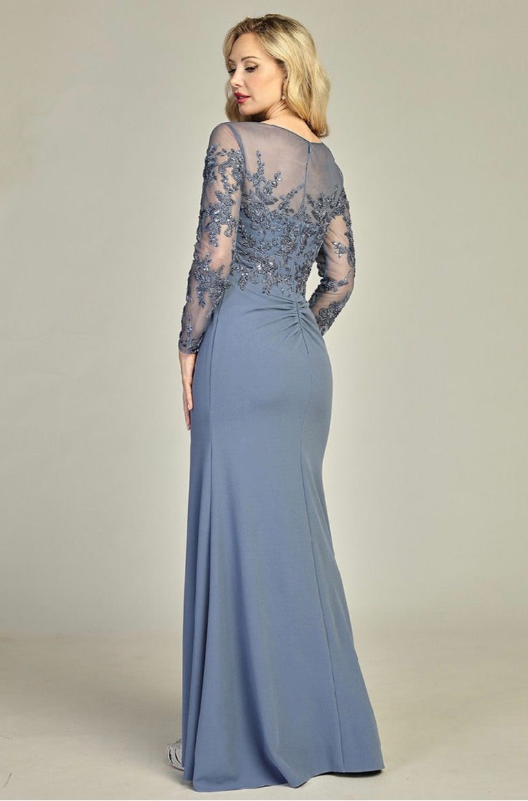 Long sleeves dress for your special event. 7903K BY LET´S CORP