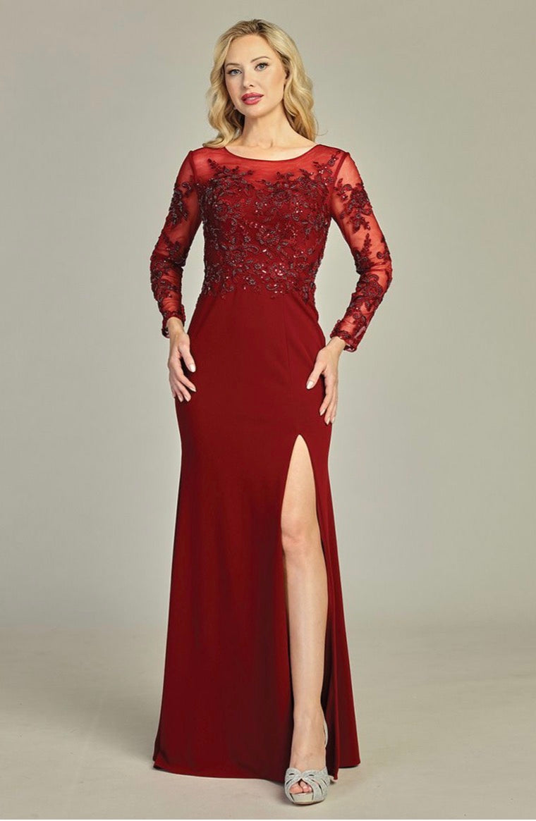 Long sleeves dress for your special event. 7903K BY LET´S CORP