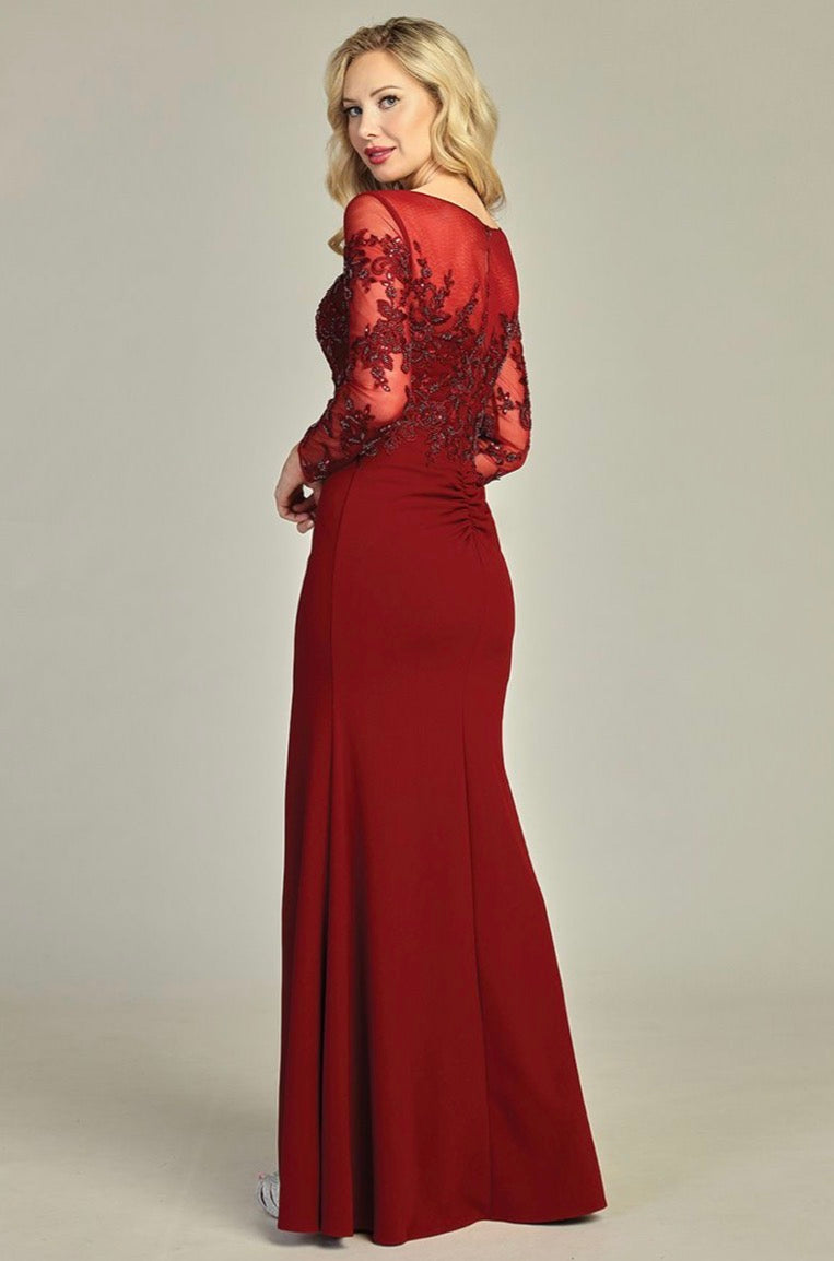 Long sleeves dress for your special event. 7903K BY LET´S CORP
