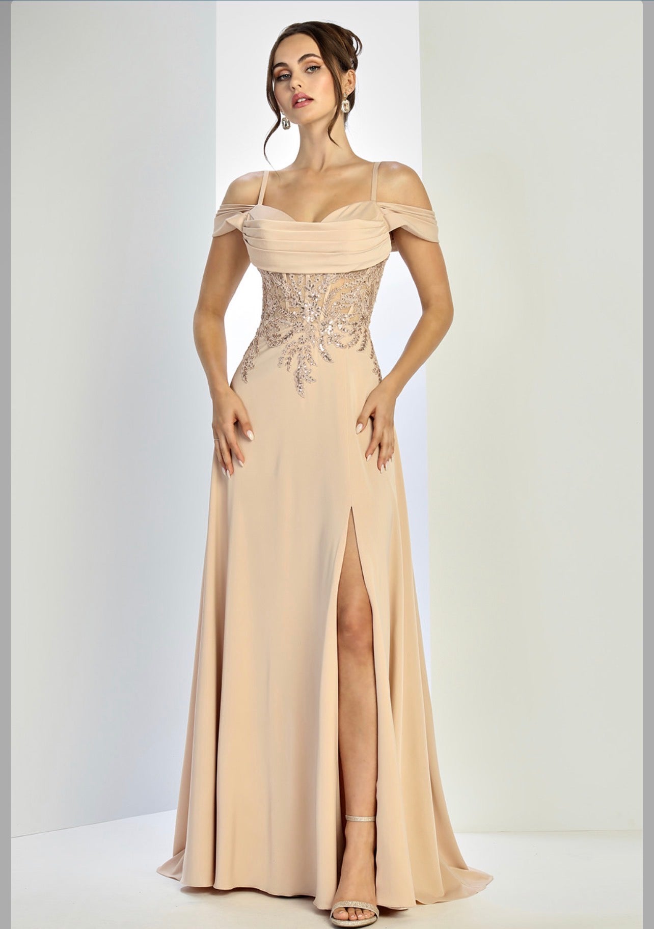 With exquisite details, see-through corset. 3251. BY ADORA DESIGN