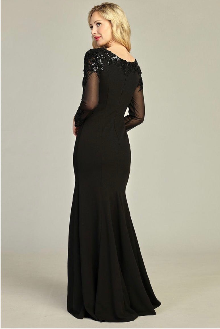 Long sleeves dress for your special event. 7922K BY LET´S CORP
