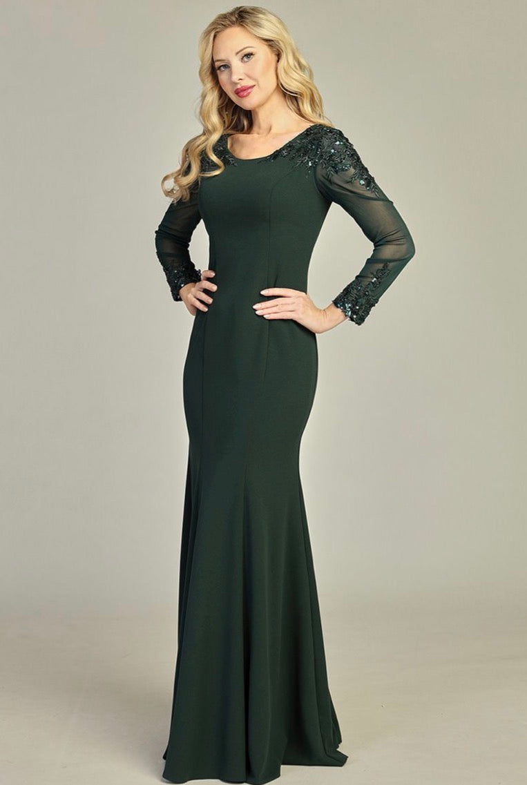 Long sleeves dress for your special event. 7922K BY LET´S CORP