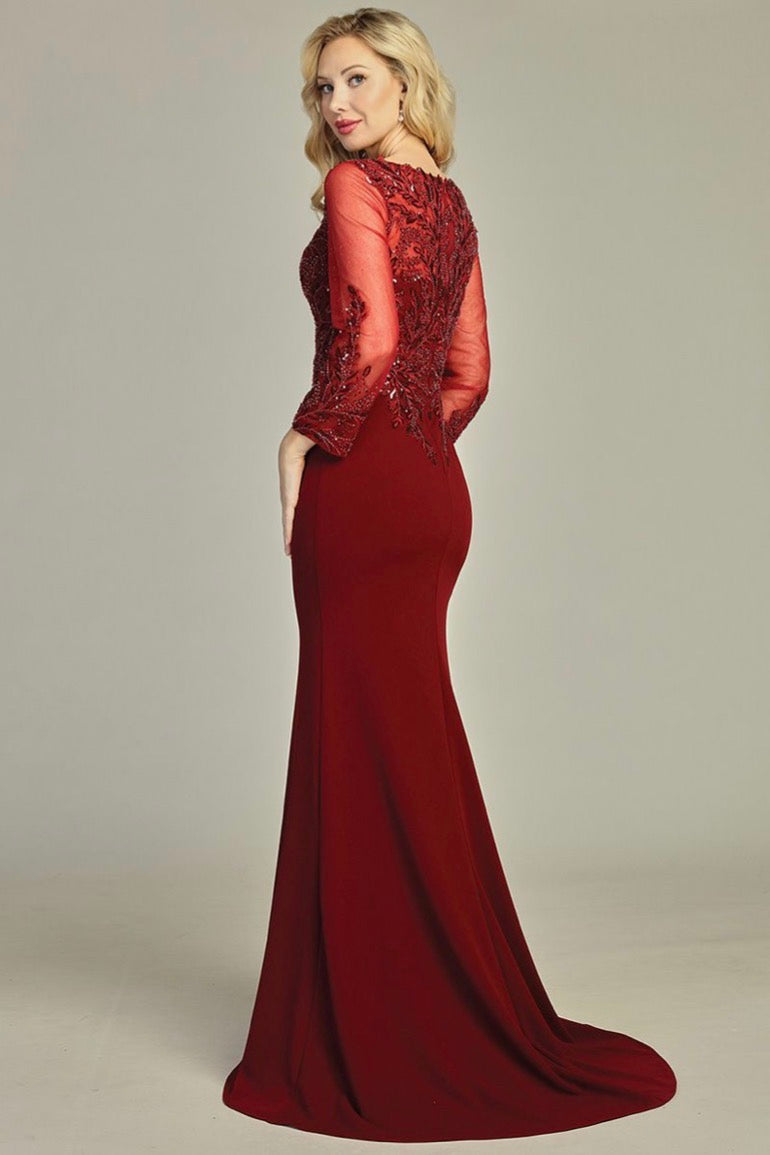 Long sleeves dress for your special event. 7935K BY LET´S CORP