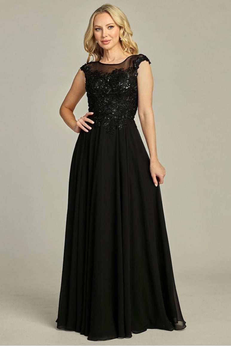 Beads Embellished Embroidered A-line Dress. 7965K BY LET´S CORP