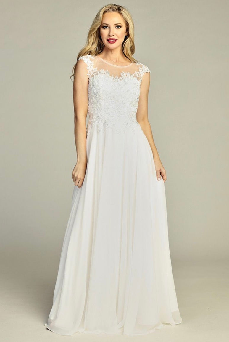 Beads Embellished Embroidered A-line Dress. 7965K BY LET´S CORP