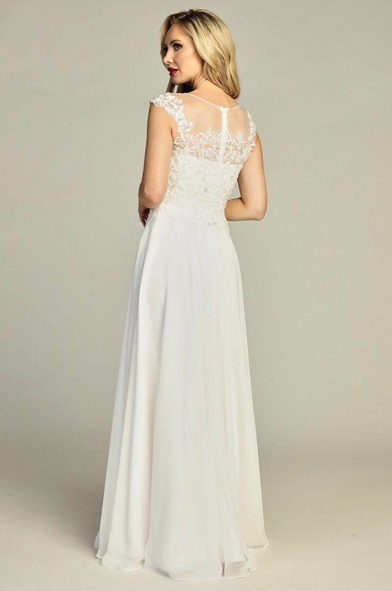Beads Embellished Embroidered A-line Dress. 7965K BY LET´S CORP