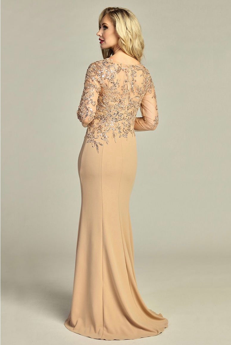 Long sleeves dress for your special event. 7969K BY LET´S CORP