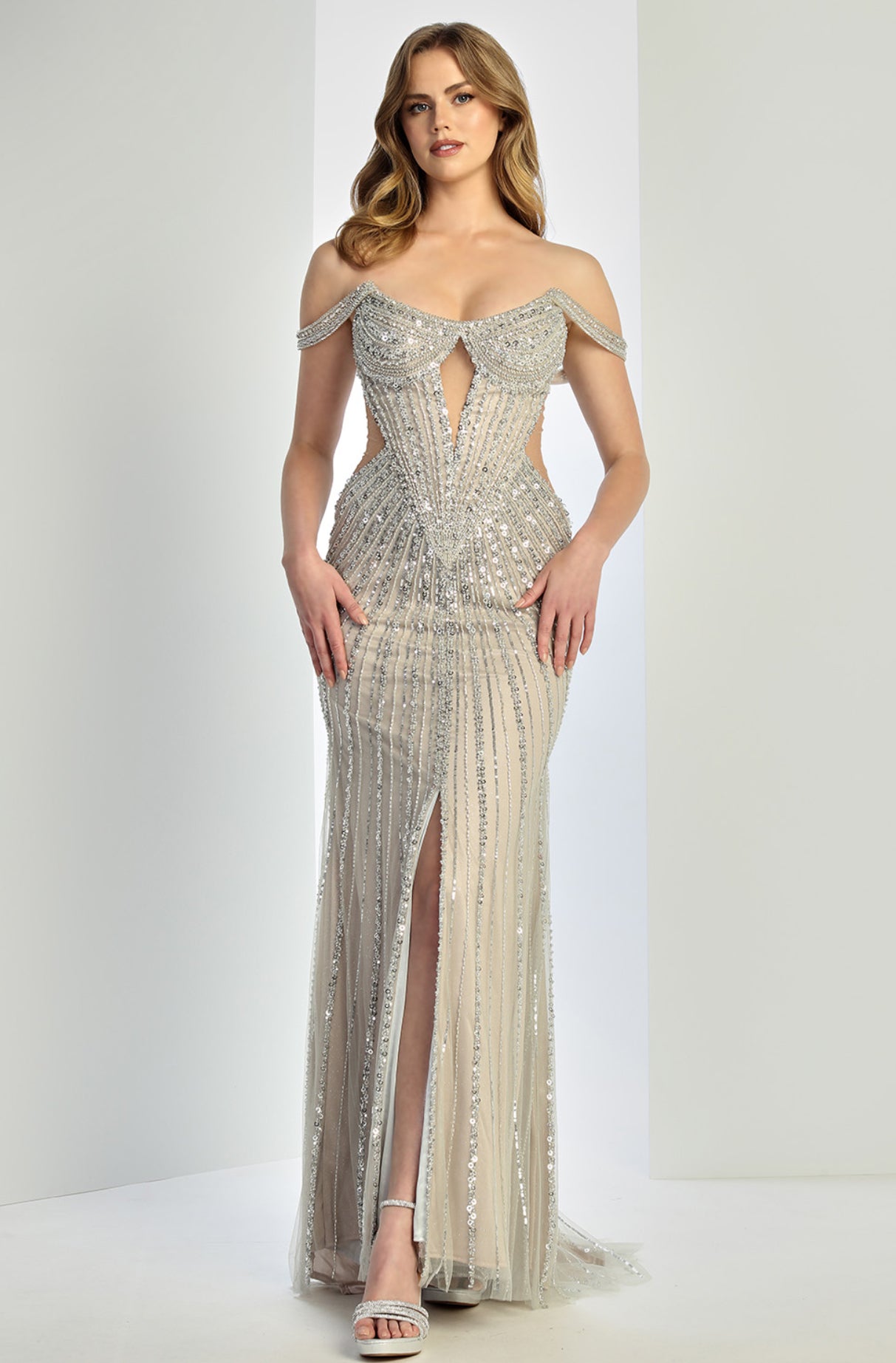 Beading beautiful dress, mermaid style. 3271 by ADORA DESIGN