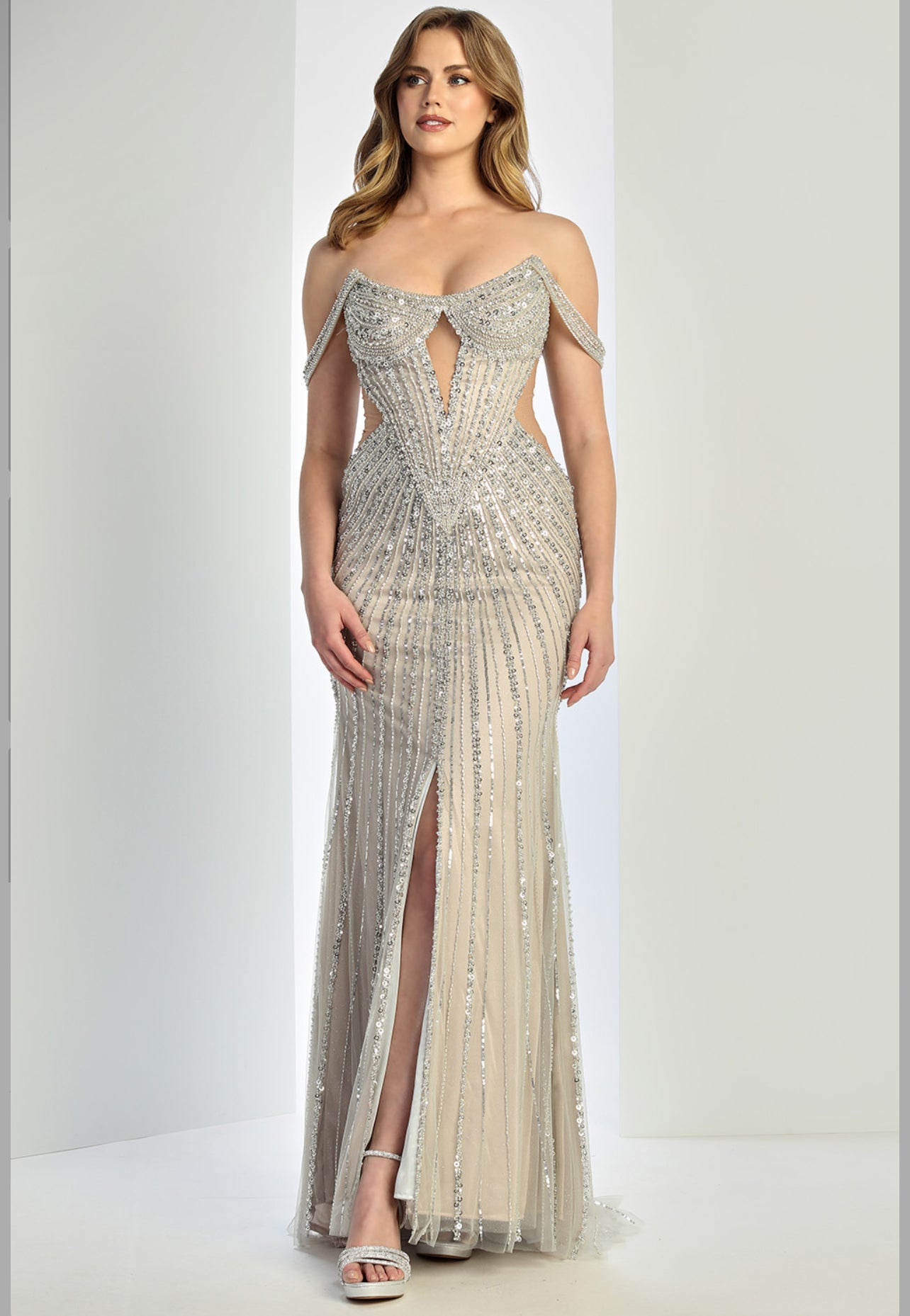 Beading beautiful dress, mermaid style. 3271 by ADORA DESIGN