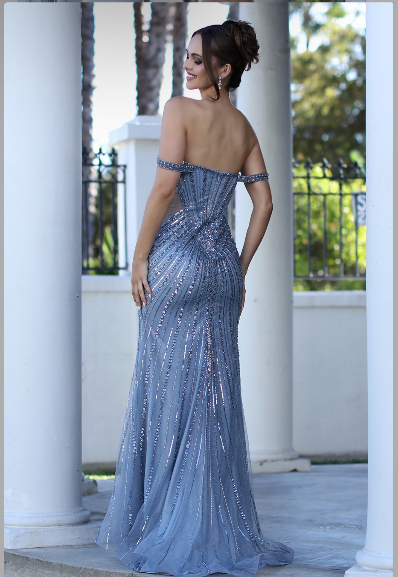 Beading beautiful dress, mermaid style. 3271 by ADORA DESIGN